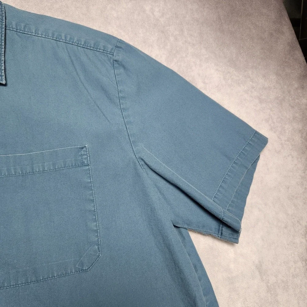 5.11 Tactical Series Mens Large Blue Short Sleeve RAPIDraw Snap Front Shirt‎
